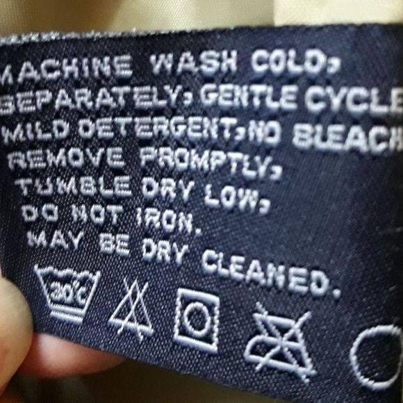 London Fog Coat Insulated Lined Zip Up Mock Neck Drawstring Waist Tan Sz S - Picture 11 of 13